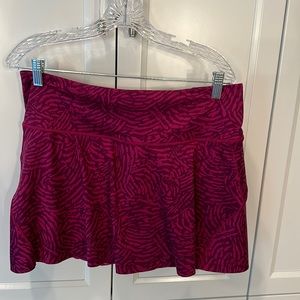 Athleta Ace skort. 13.5”. Violet and hot pink. Large.